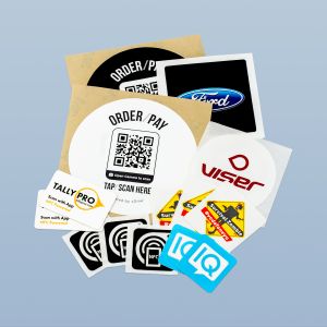 NFC onetouchlabel, individual sticker, 3D-Visdome®. - Sinnup-Shop
